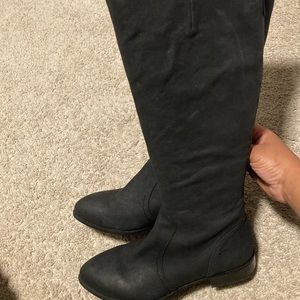 100% Leather Black Riding Boots